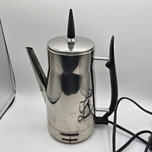 VTG SOCIETY Easy Flo Percolator Coffee Maker Pot 10 Cup TESTED